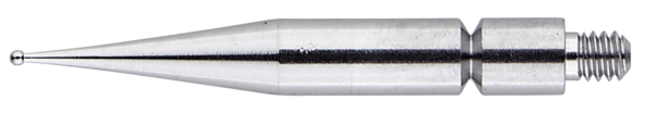 Punta de contacto para comparadores oscilantes Ø 0,5 mm en acero, D=0,5mm, 17,4mm de longitud, Acero