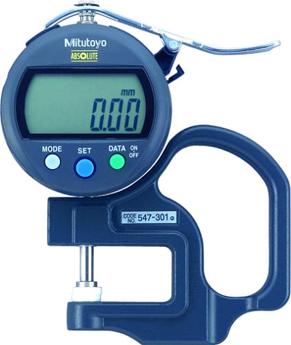Verificador rápido de espesores Digimatic con platillos de cerámica 0-10mm, 0,01mm, Standard