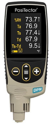 Positector Dew Point Meter, Estandar, Temp. Aire y Superficie -40 a 80C, Humedad 0 a 100%