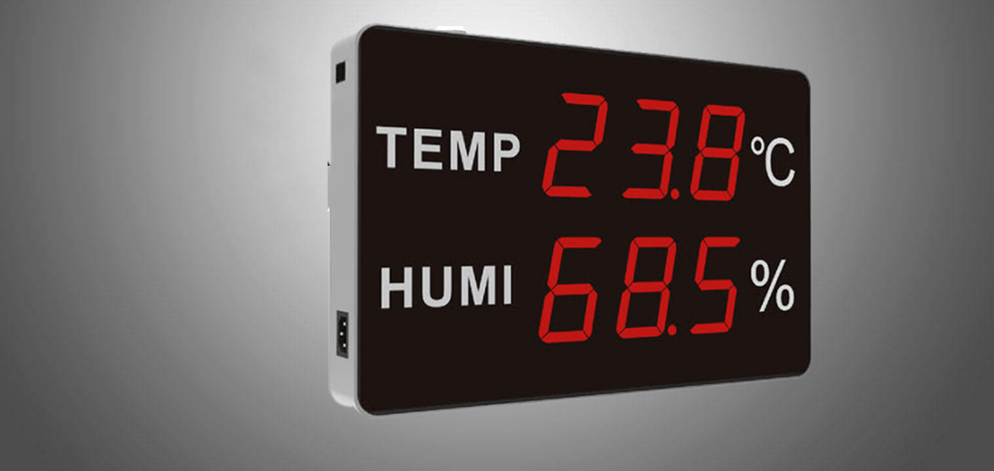 Pantalla de higrómetro de termómetro LED HE230ATH