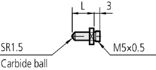 Espigas metal duro Serie 511, Rango 26 mm