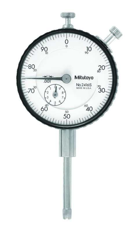 Dial Gauge, Flat Back, ANSI/AGD, ±0,002", Sin salida de datos