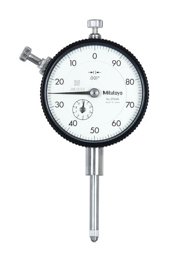 Indicador de carátula, lengüeta trasera, tipo ANSI/AGD, Esfera inversa, 1", 0,001"