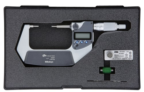 Micrómetros Digimatic con tope fino para ranuras 1-2"/25-50MM