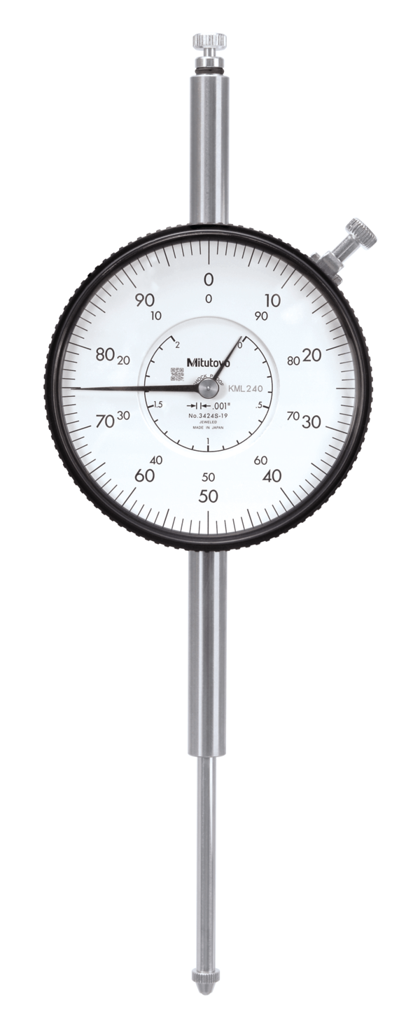 Dial Gauge, Flat Back, ANSI/AGD Type 3424AB-19