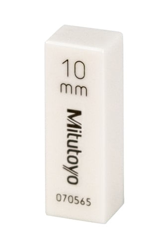 Bloque patrón, métrico, certificado de inspección. ISO, grado 0, cerámica, 10 mm