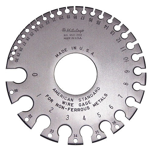 CALIBRE DE ALAMBRES  NO FERROSO DE CALIBRE 0-36
