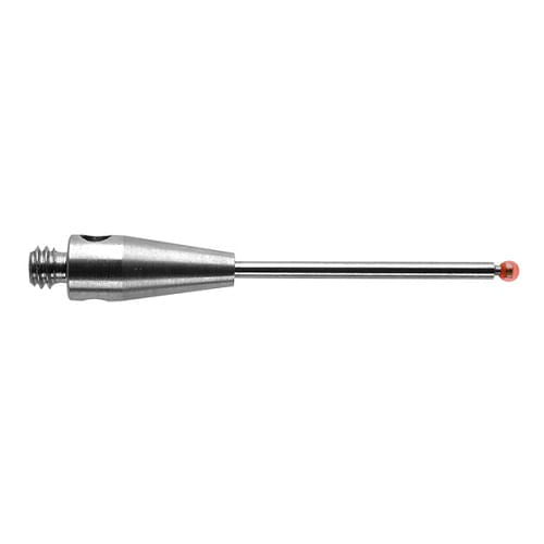 Bola de rubí M2 de Ø1 mm, vástago de carburo de tungsteno, L 20 mm, LTU 12,5 mm