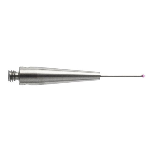 Bola de rubí M2 de Ø0,5 mm, vástago de carburo de tungsteno, L 20 mm, LTU 7 mm