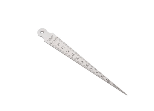 Regla de metal para cortar calibre cónico de soldadura RC180