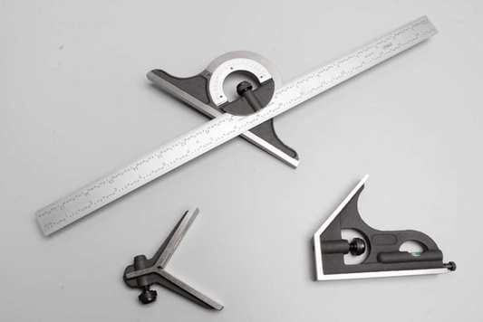 Escuadra con Transportador, Centro y Regla de 12", Fowler *U.P.*FW-523700120